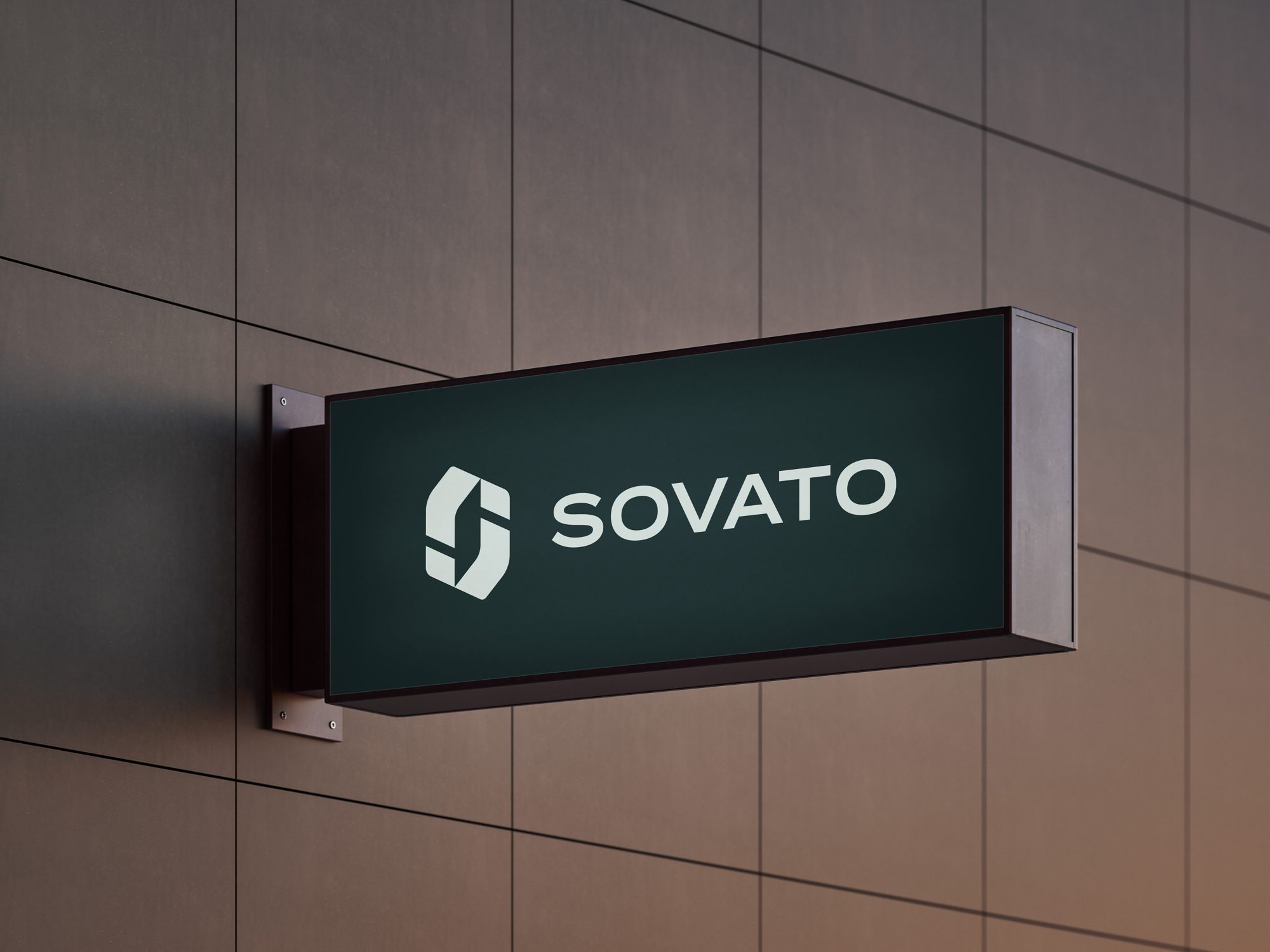Sovato illuminated wall sign
